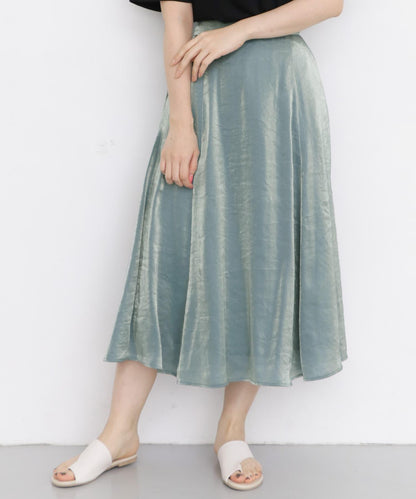 金屬光澤喇叭裙