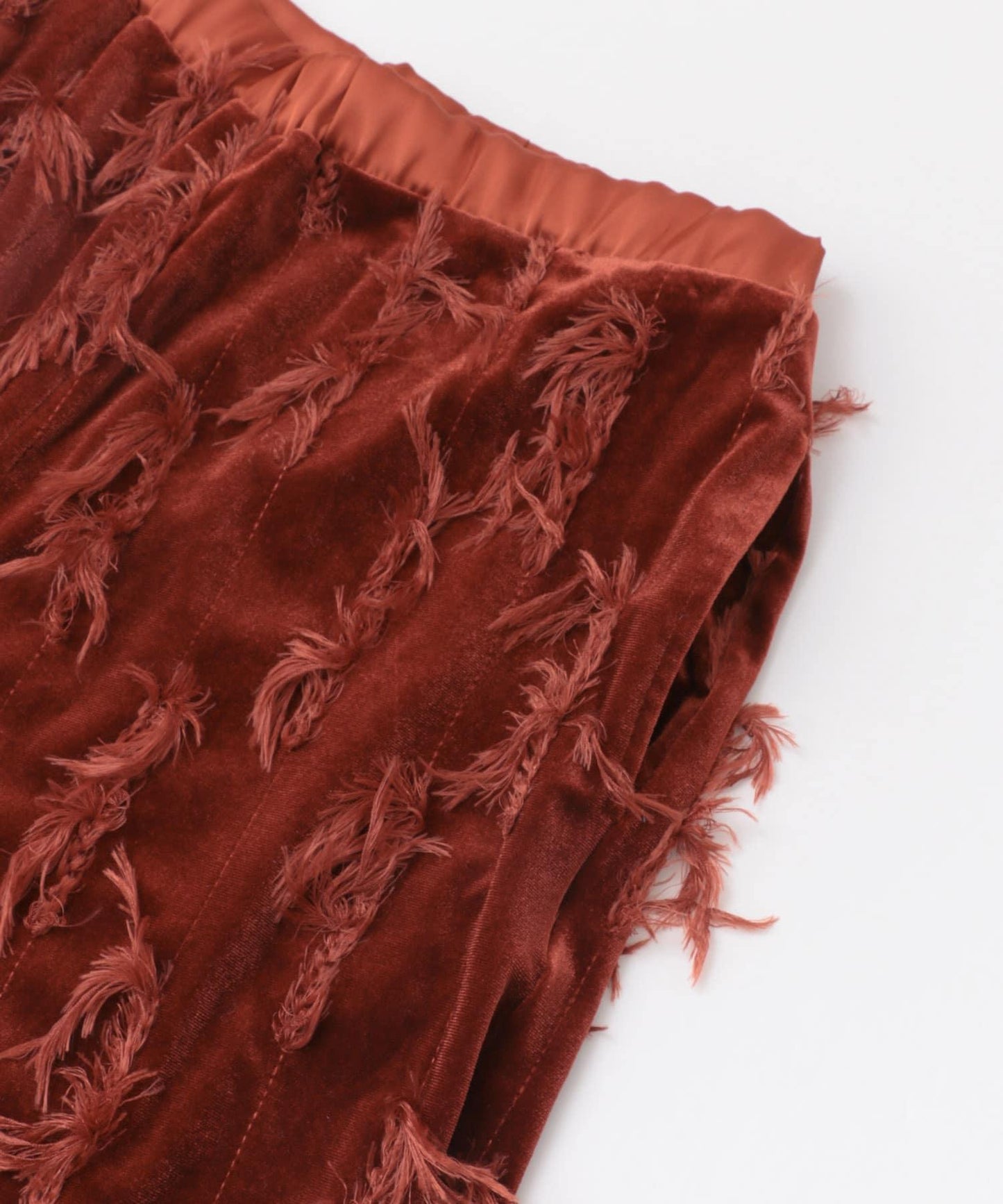 天鵝絨流蘇休閒褲∴