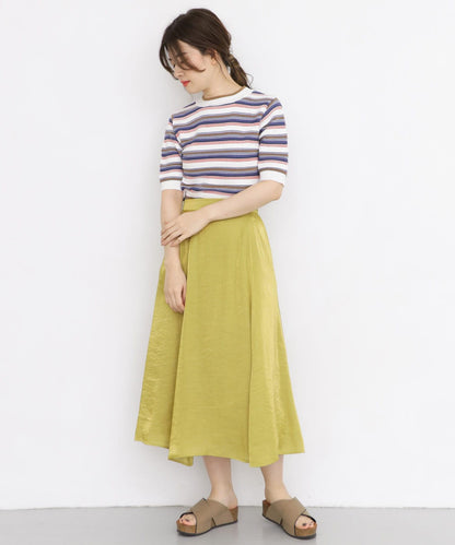 金屬光澤喇叭裙