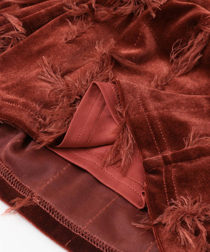 天鵝絨流蘇休閒褲∴