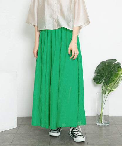 透視感蓬鬆喇叭半身裙