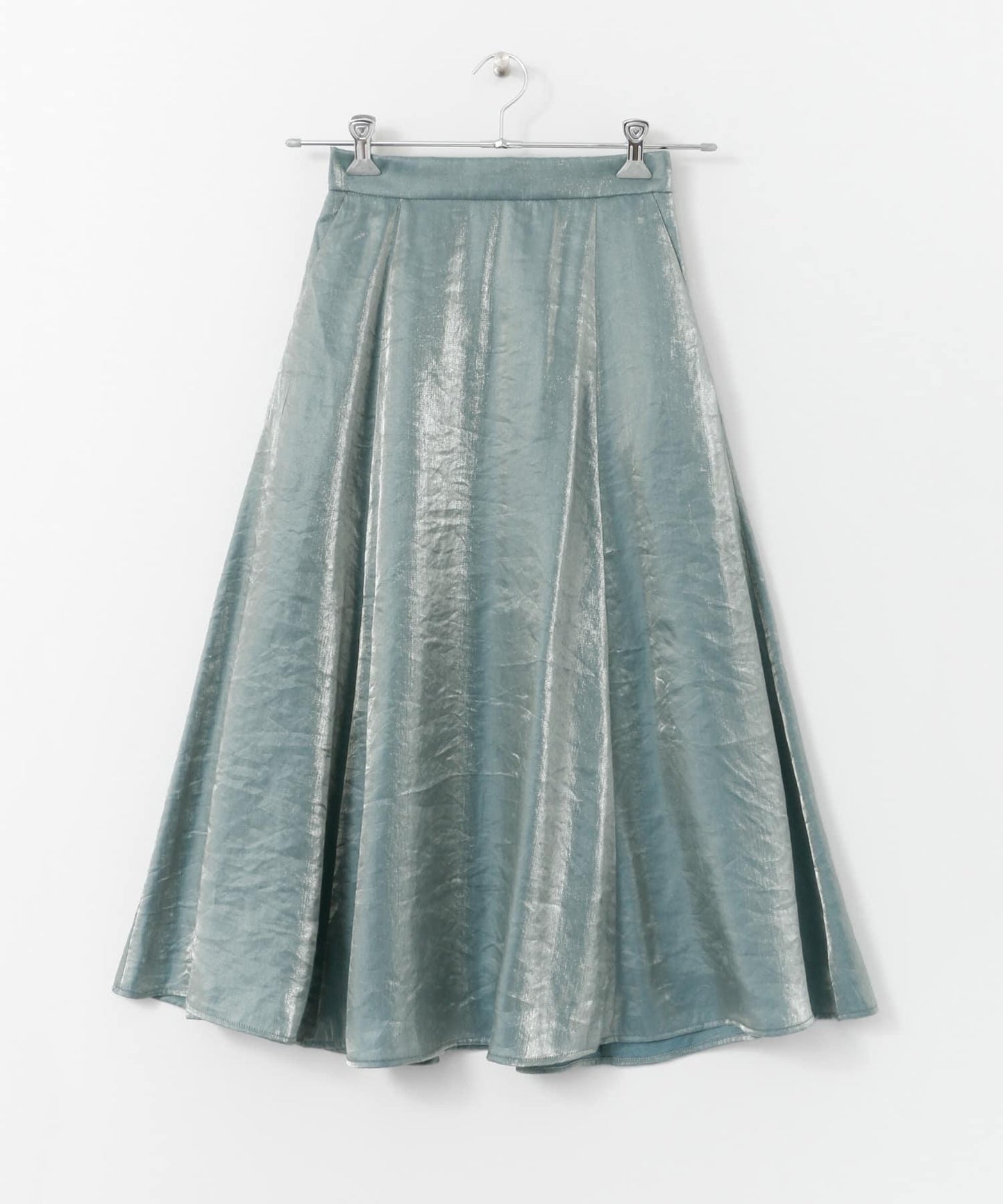 金屬光澤喇叭裙