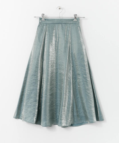 金屬光澤喇叭裙