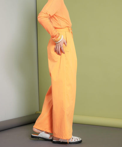 抽繩下襬工裝褲