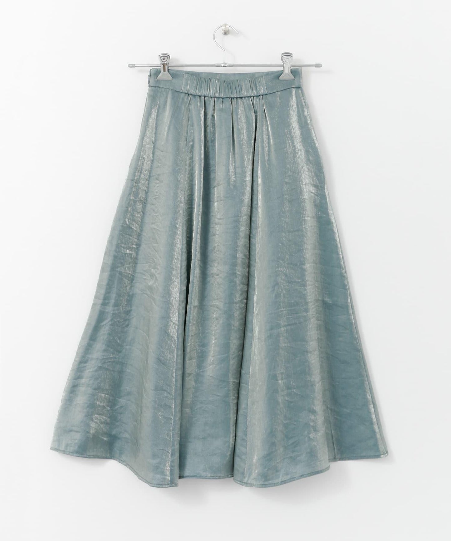 金屬光澤喇叭裙