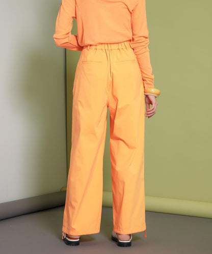 抽繩下襬工裝褲