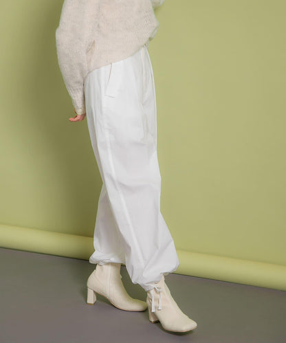 抽繩下襬工裝褲