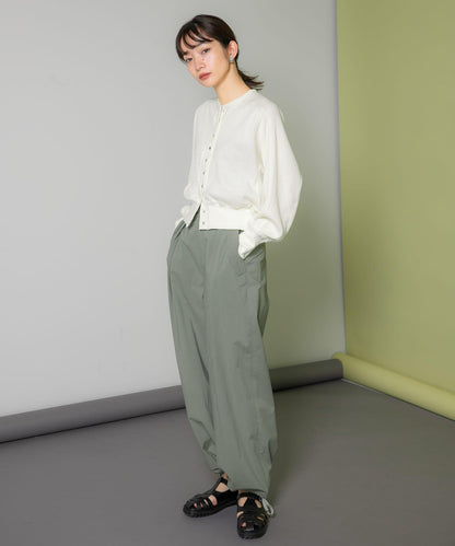 抽繩下襬工裝褲