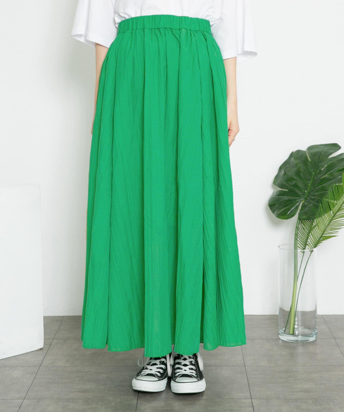 透視感蓬鬆喇叭半身裙