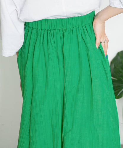 透視感蓬鬆喇叭半身裙