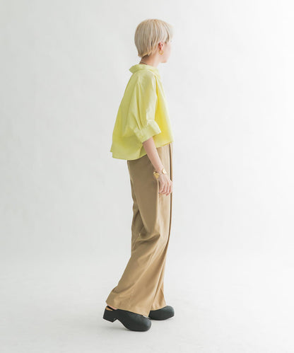 鬆緊腰設計休閒褲