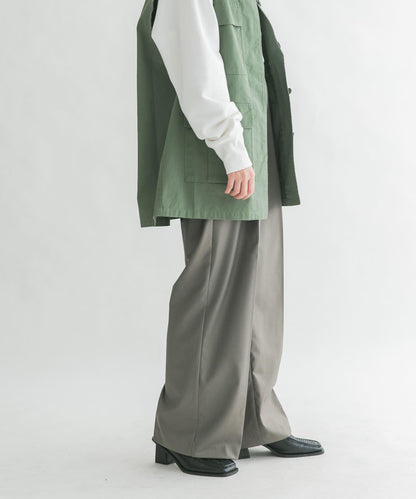 鬆緊腰設計休閒褲