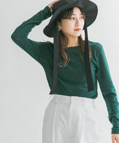 後背開口針織衫