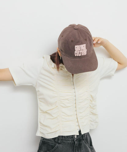 立體鏈式縫線棒球帽