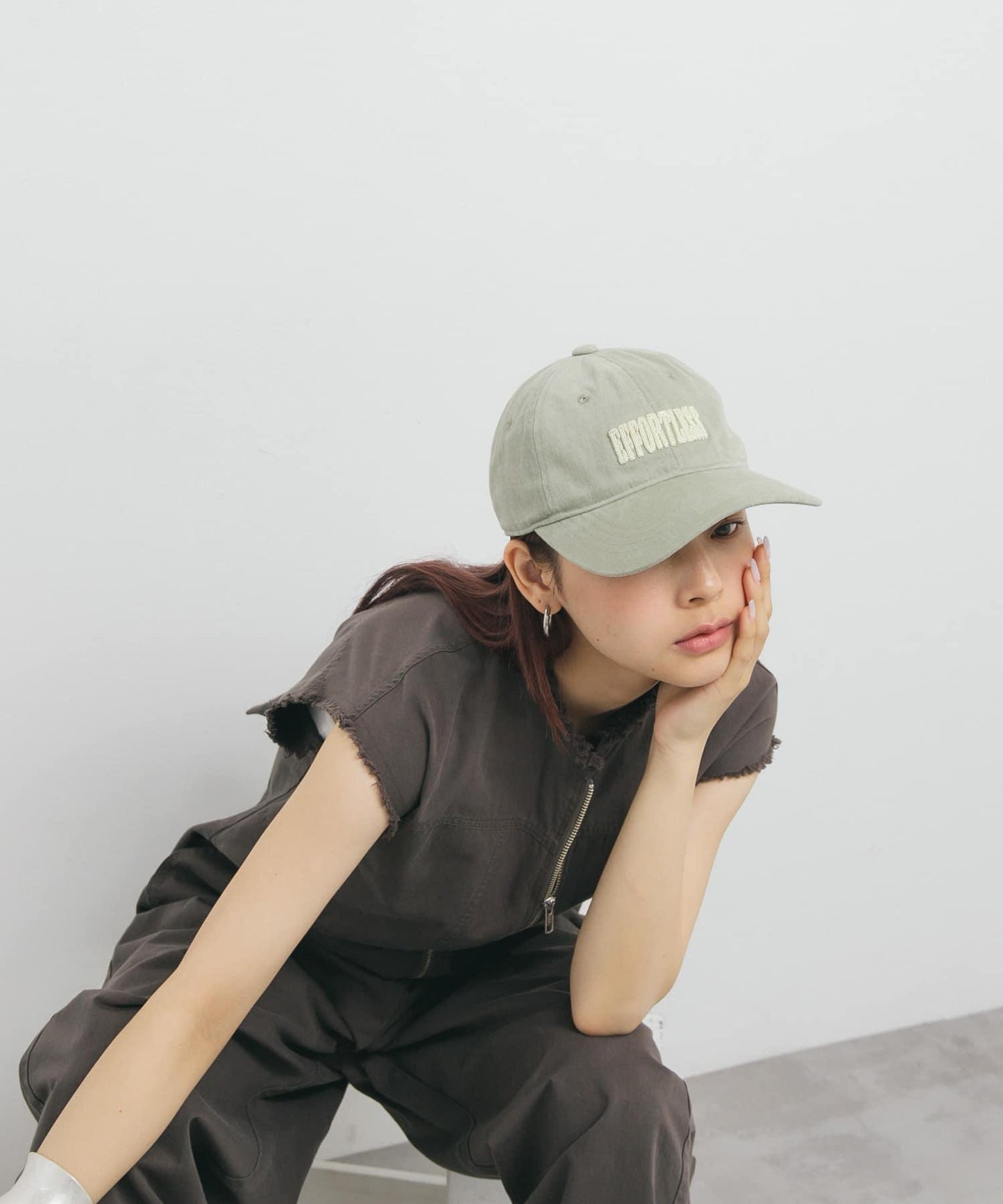 立體鏈式縫線棒球帽