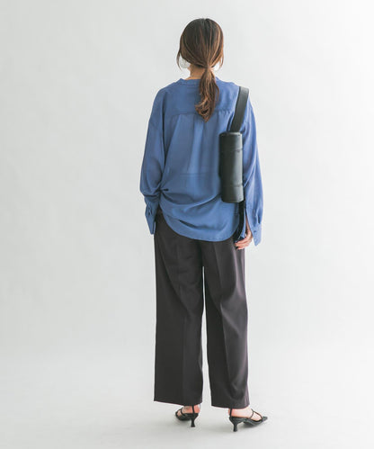 鬆緊腰設計休閒褲