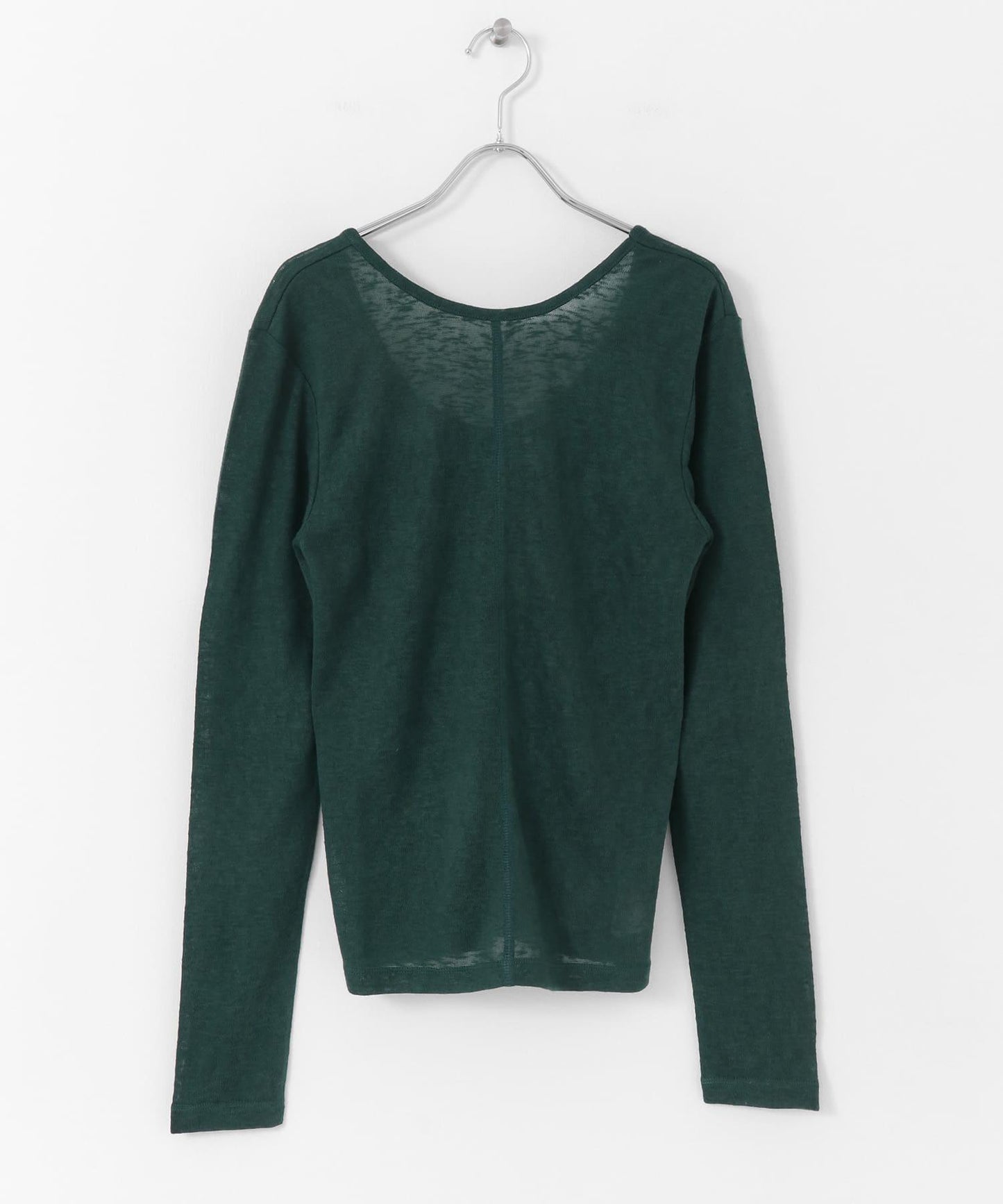 後背開口針織衫