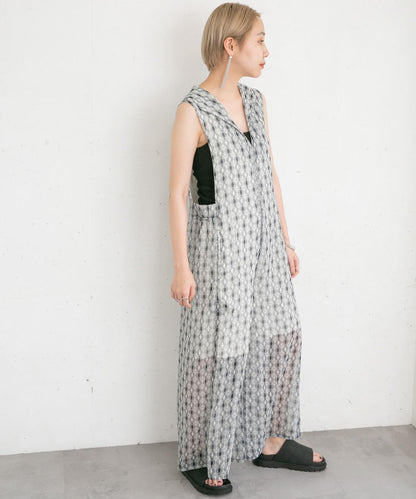 楊柳印花連體褲