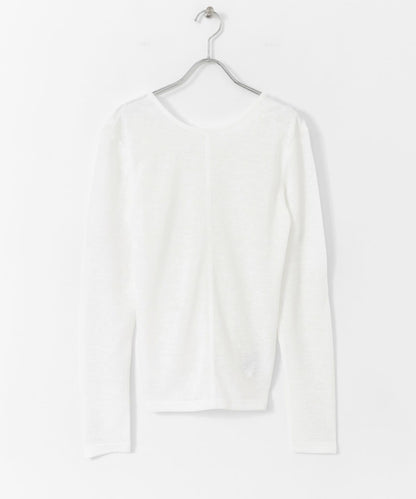 後背開口針織衫