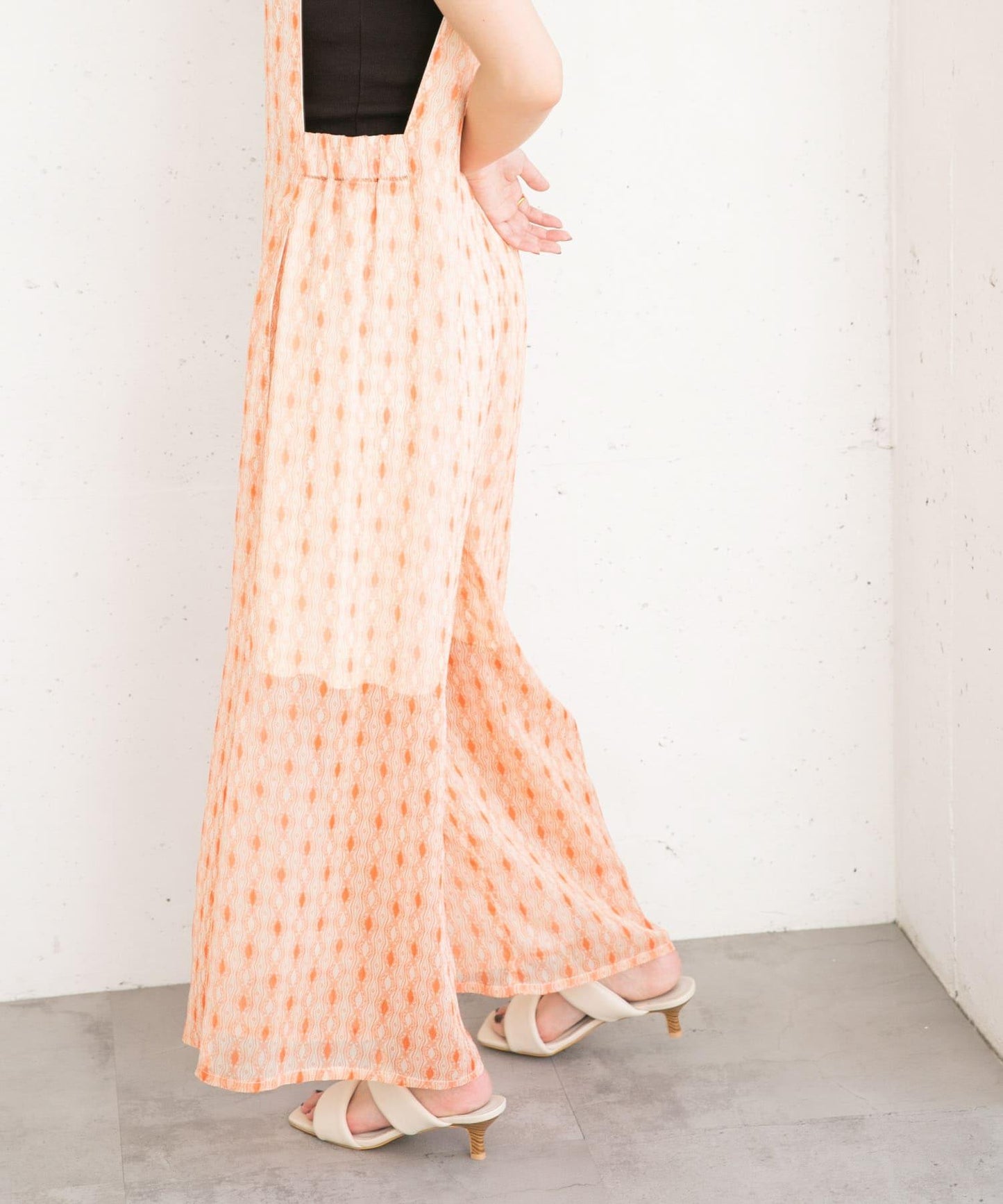 楊柳印花連體褲