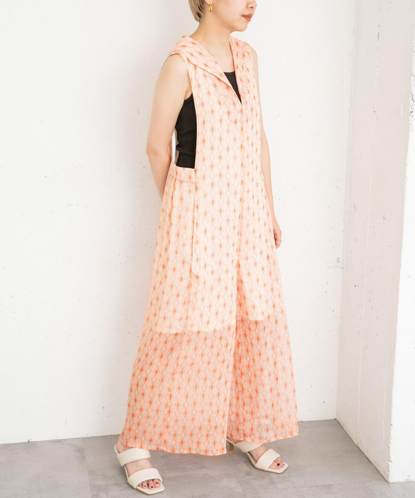 楊柳印花連體褲