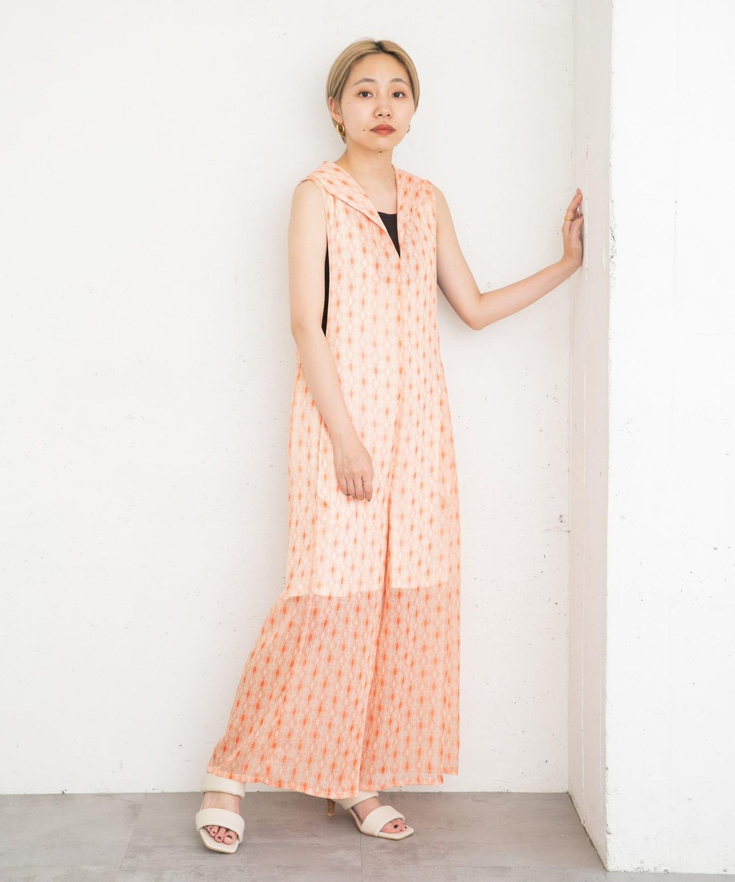 楊柳印花連體褲