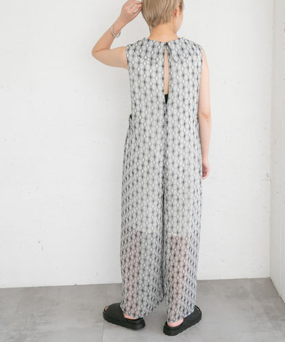 楊柳印花連體褲