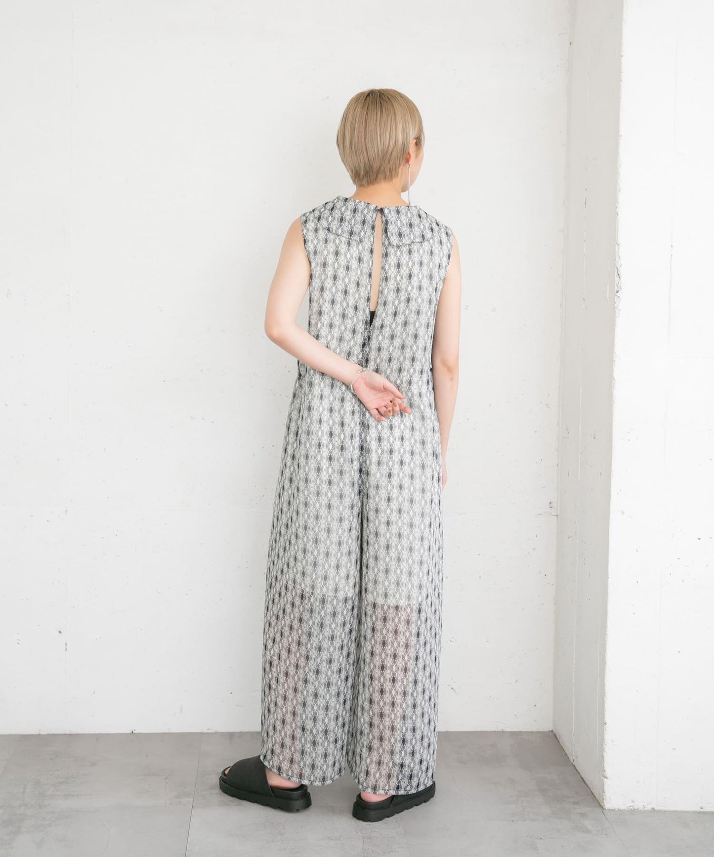 楊柳印花連體褲