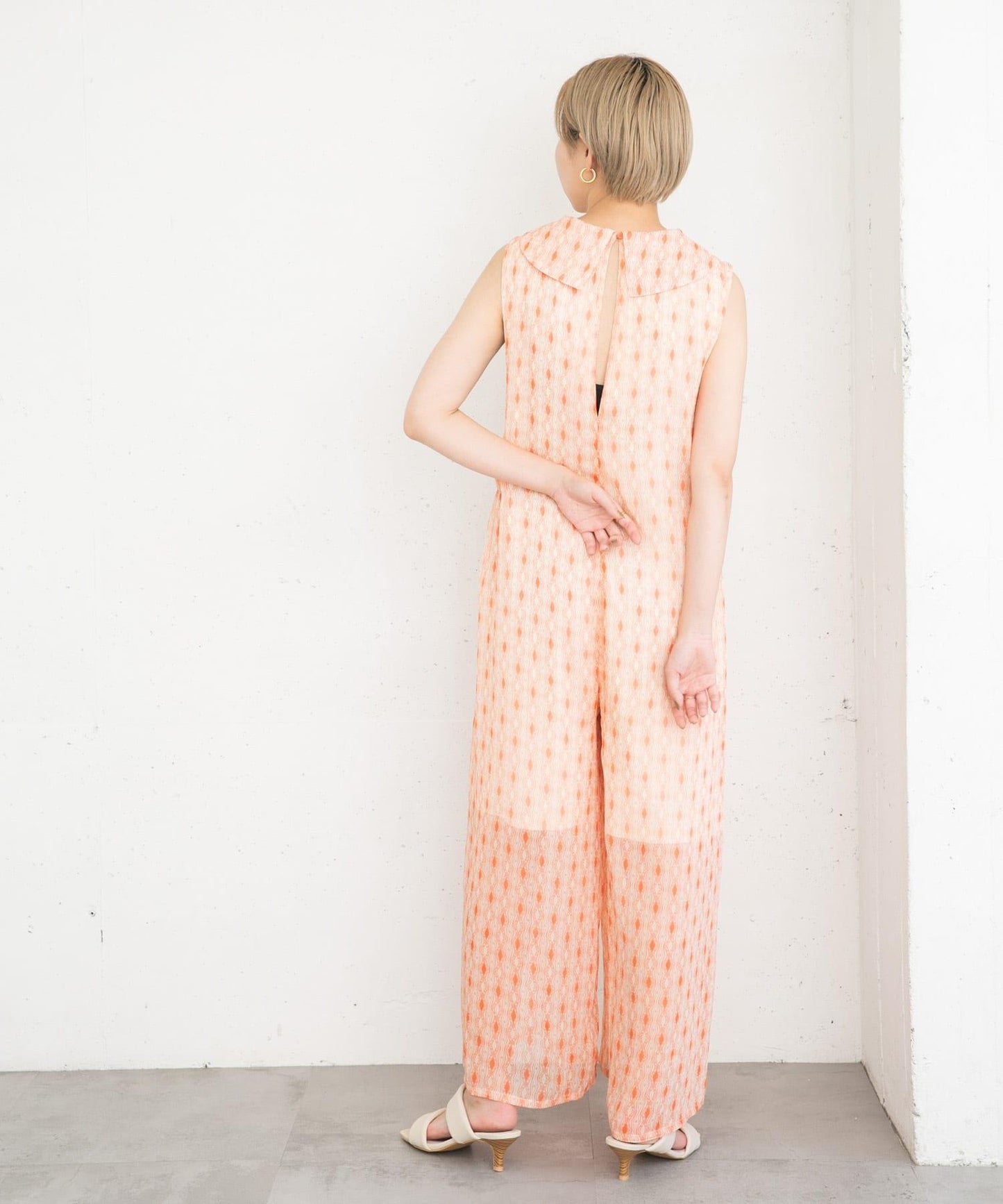 楊柳印花連體褲