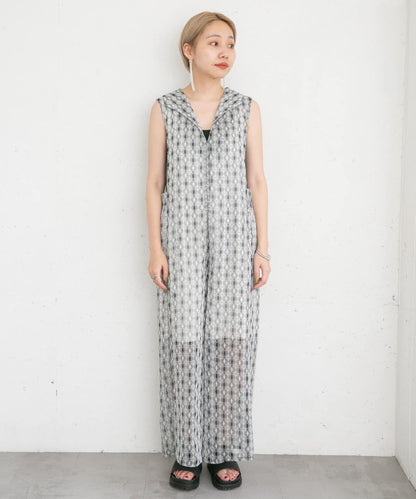 楊柳印花連體褲