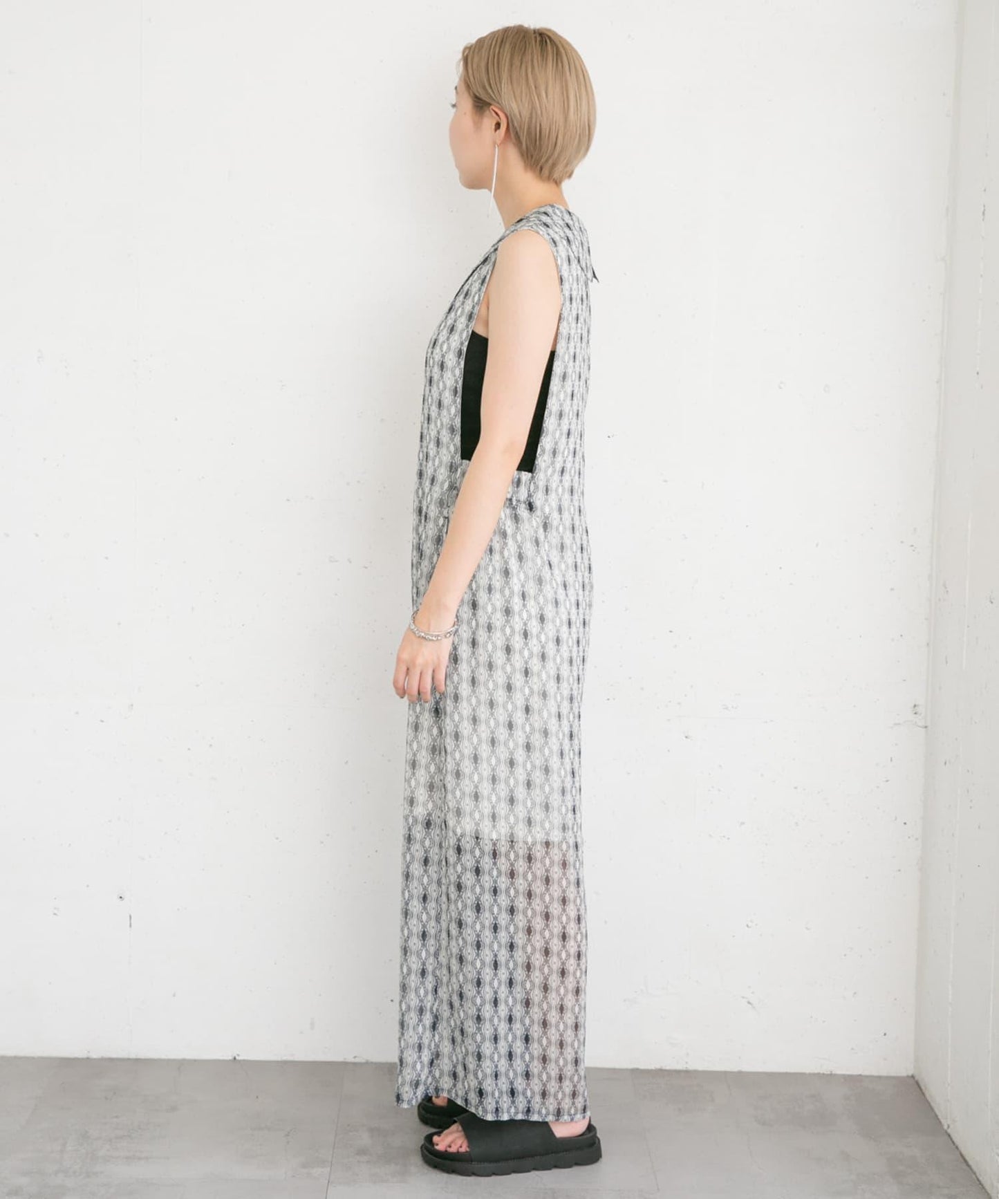 楊柳印花連體褲