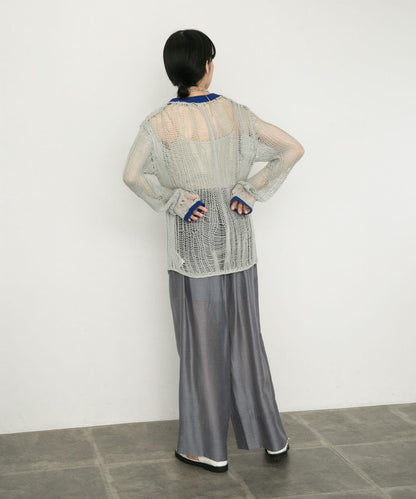 隨機鏤空編織寬鬆針織衫