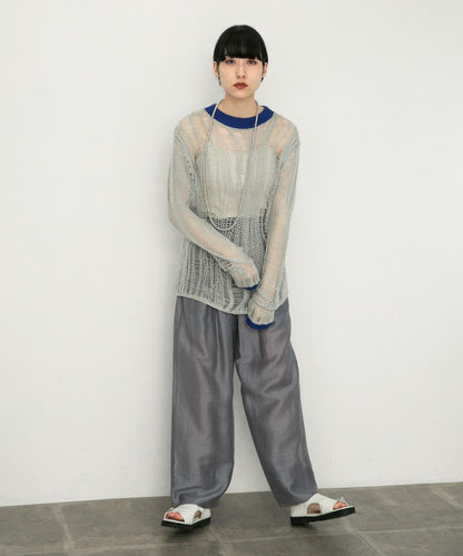 隨機鏤空編織寬鬆針織衫