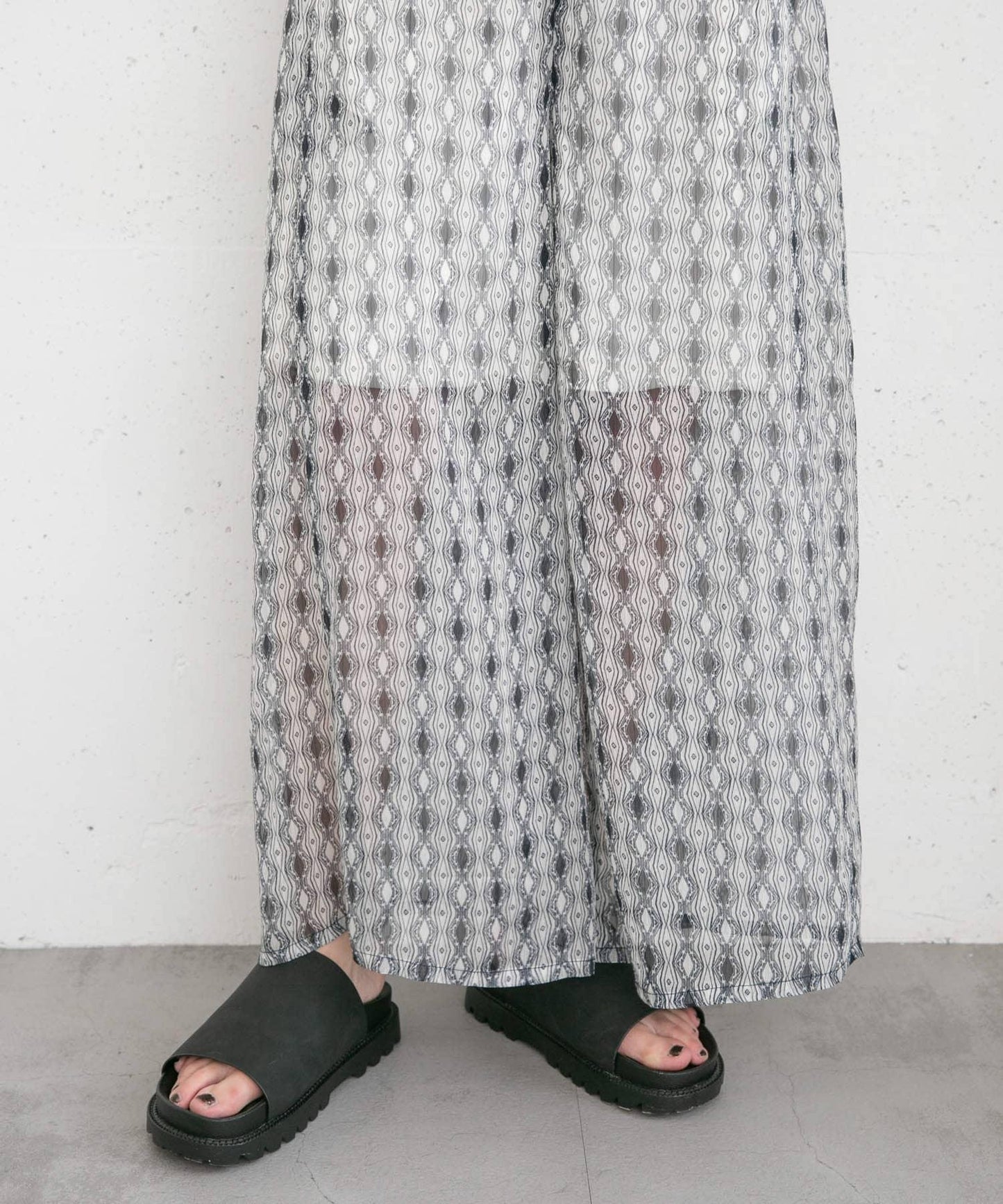 楊柳印花連體褲