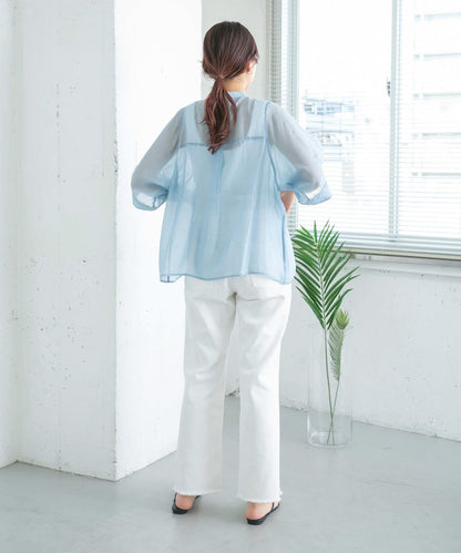 改良破洞開叉牛仔褲