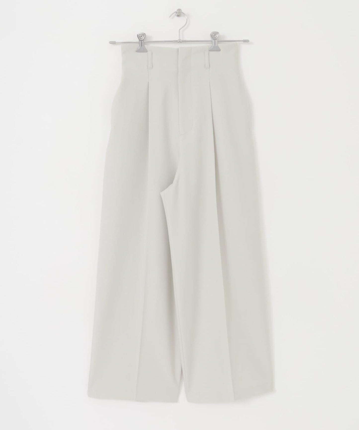 中線高腰寬腿褲