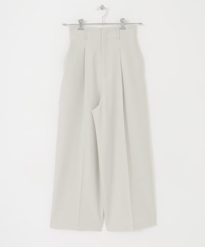 中線高腰寬腿褲