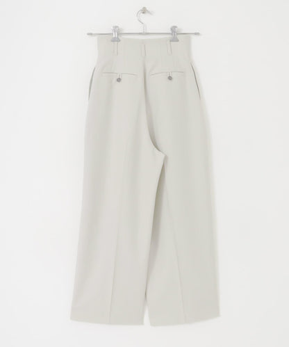 中線高腰寬腿褲