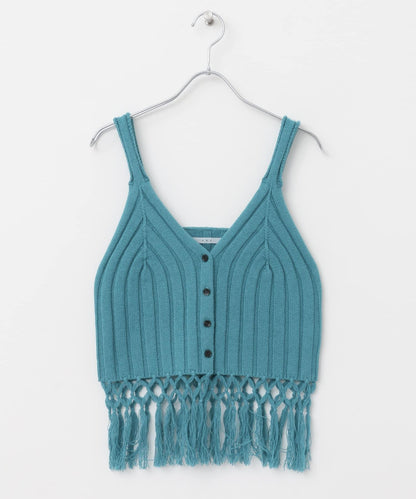 流蘇針織背心