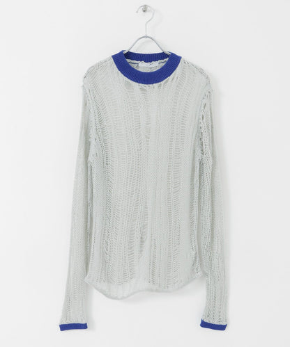 隨機鏤空編織寬鬆針織衫