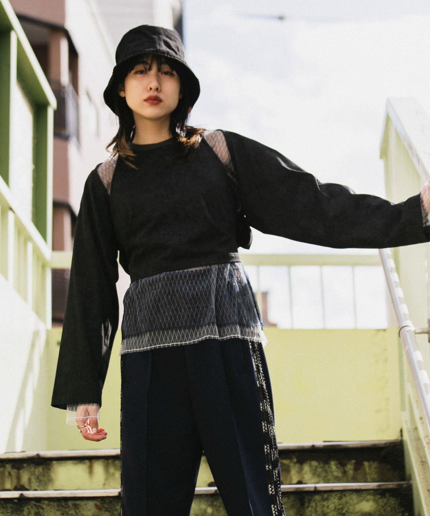 2WAY蝴蝶結揹帶上衣