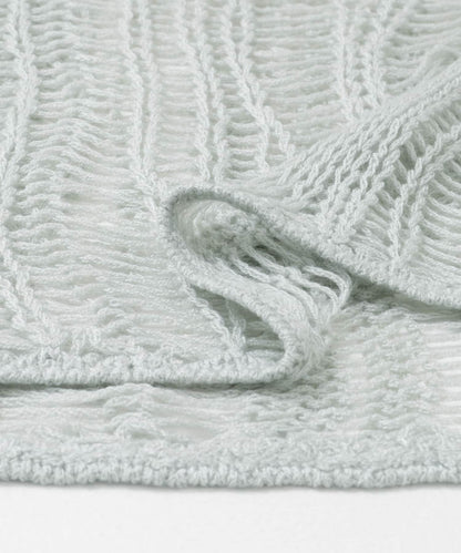 隨機鏤空編織寬鬆針織衫