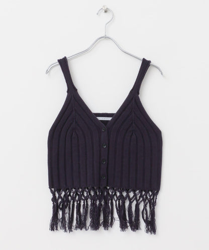流蘇針織背心
