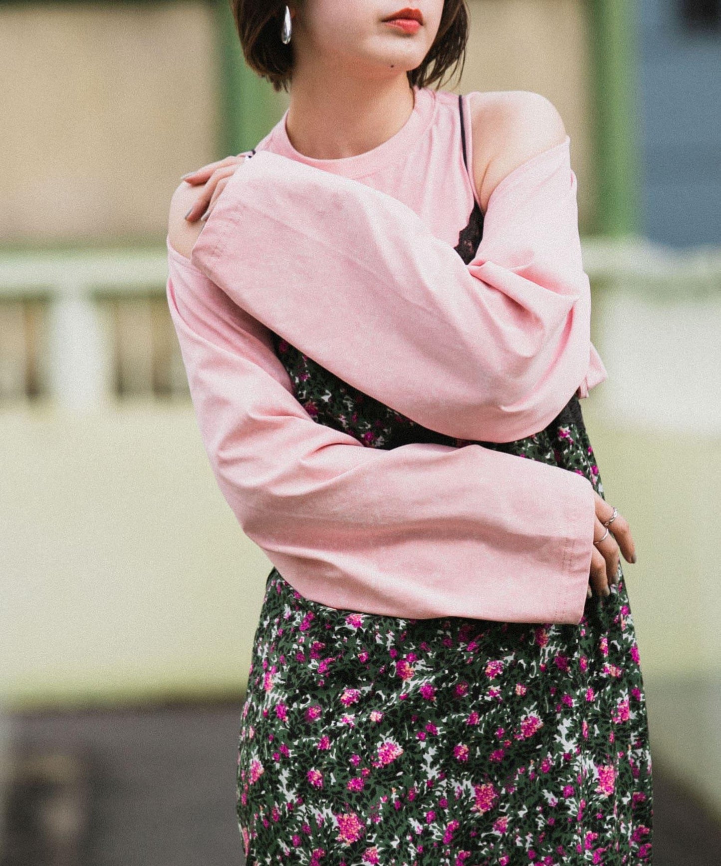 2WAY蝴蝶結揹帶上衣