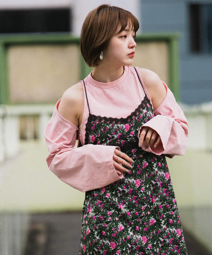 2WAY蝴蝶結揹帶上衣