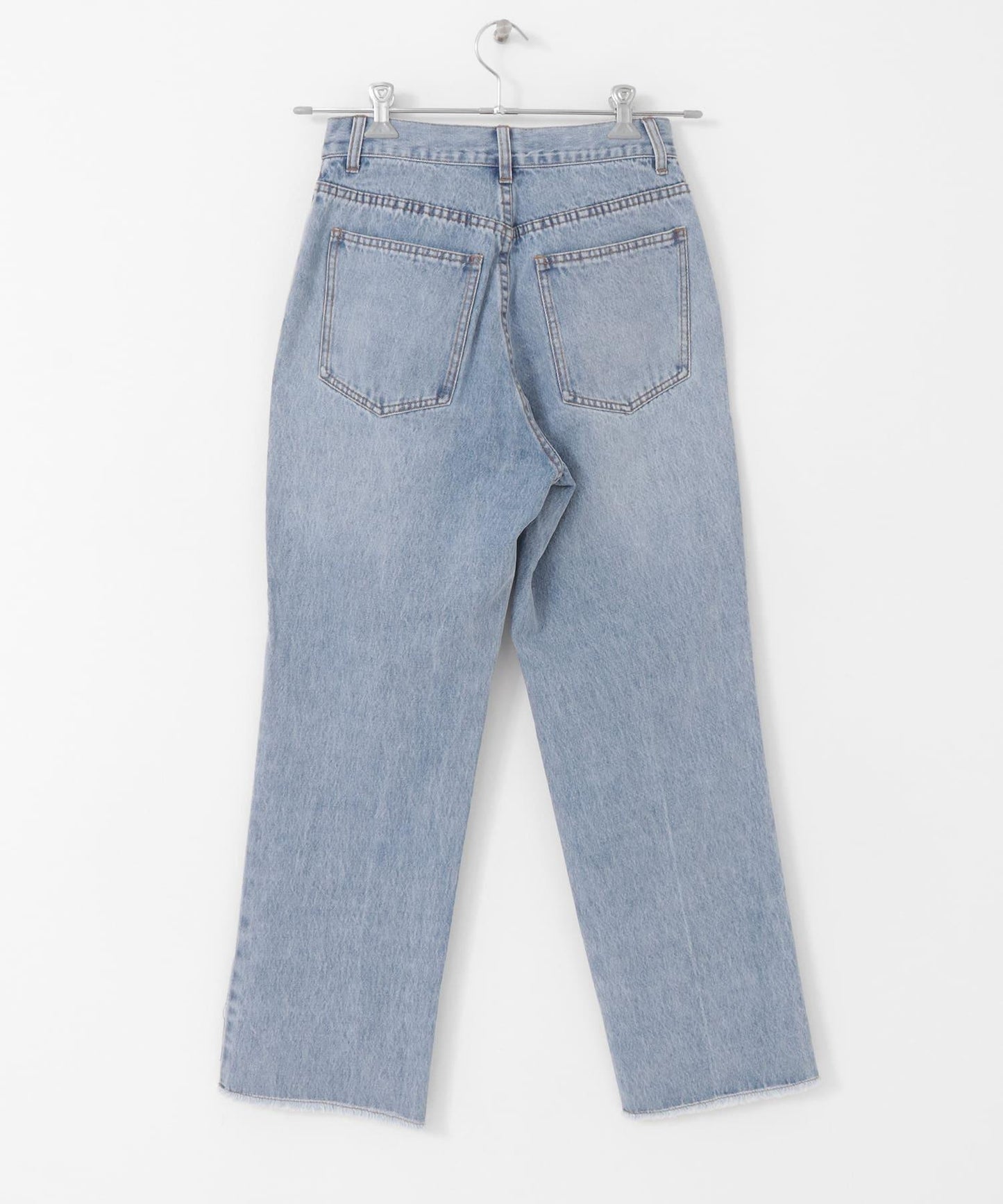 改良破洞開叉牛仔褲