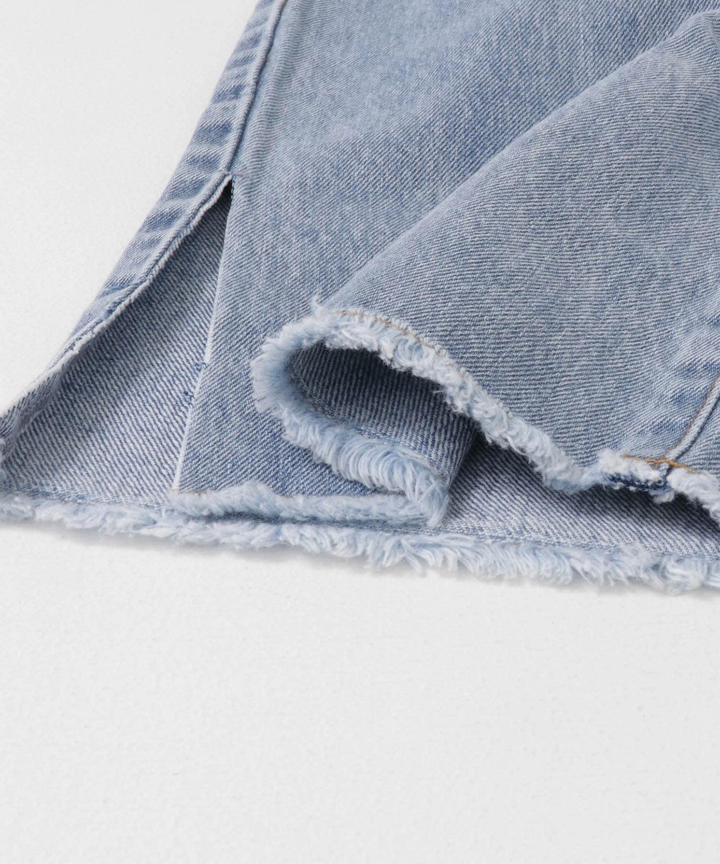 改良破洞開叉牛仔褲