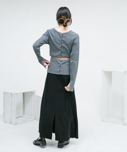 鏤空羅紋針織衫