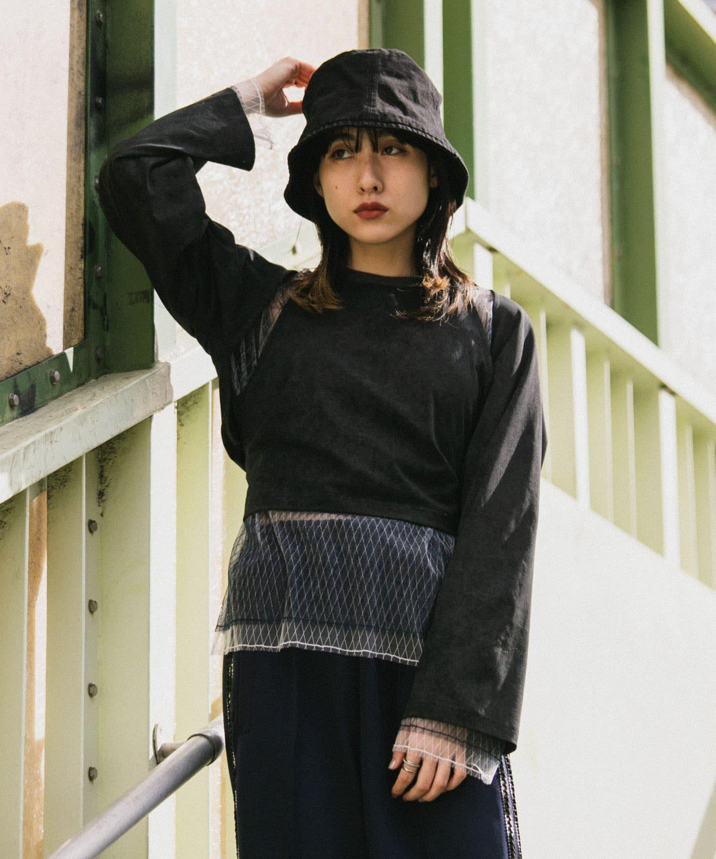 2WAY蝴蝶結揹帶上衣