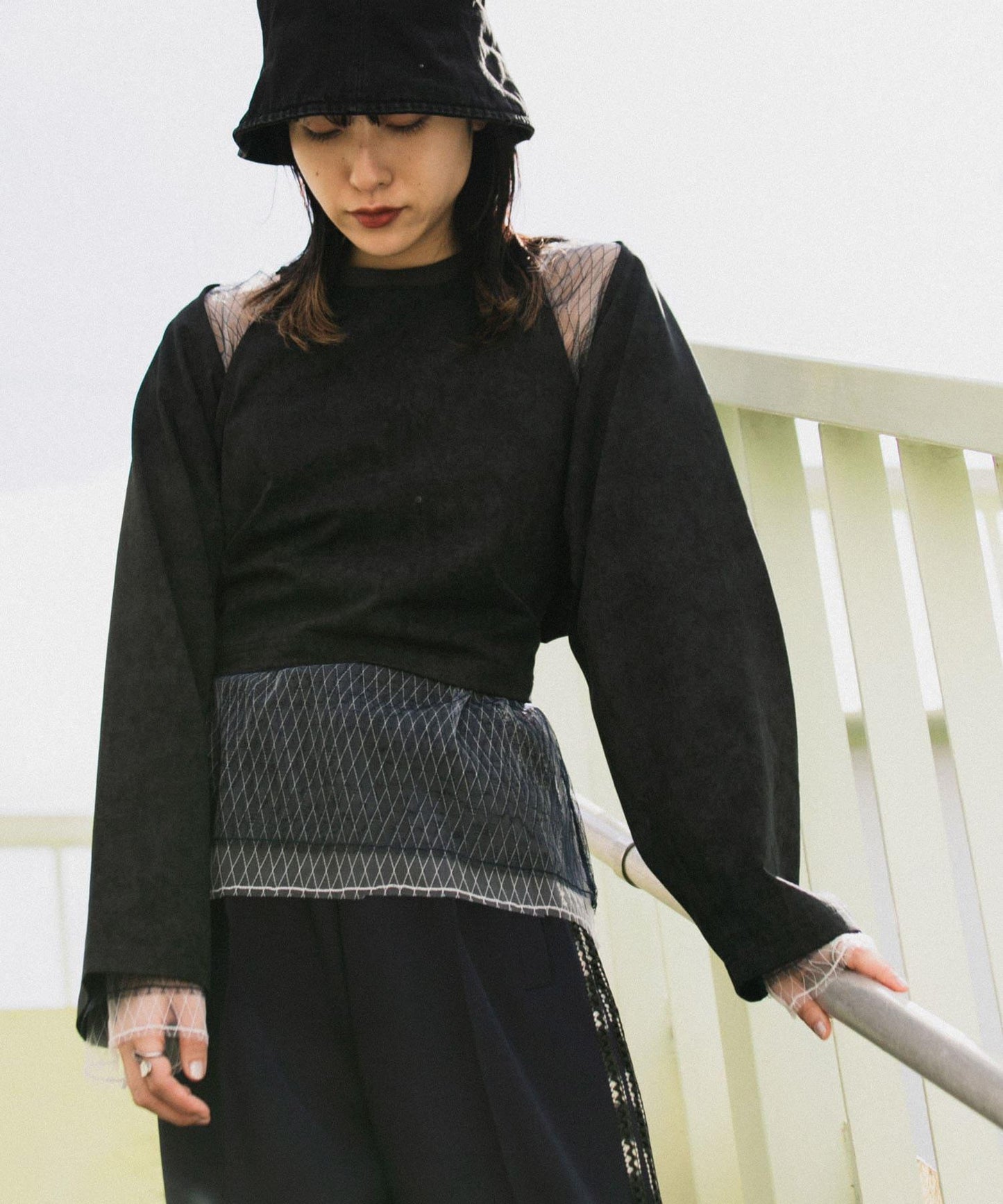 2WAY蝴蝶結揹帶上衣